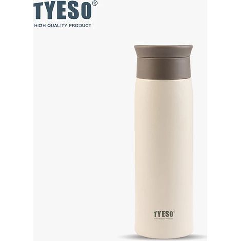 (Teinte chair, 350 ml) Bouteille d'eau isotherme en acier inoxydable, portable, unisexe. (1/2)