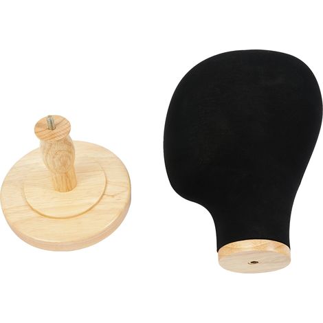 Cabezal de peluquería, diseño moderno, construcción robusta, color negro. (1/2)