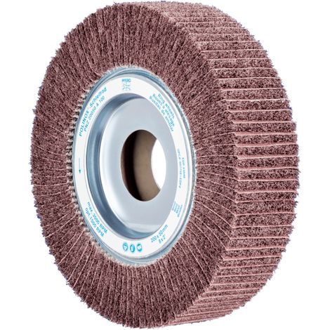 PFERD TOOLS POLINOX Vlies-Schleifrad PNZ Ø 200x50mm Bohrung-Ø 44 mm A100 für Feinschliff und Finish (1/2)