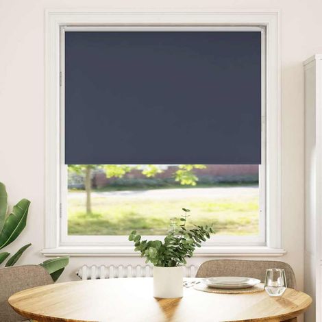 Maison Exclusive - Estor Enrollable Opaco marino 105x130 cm Tela