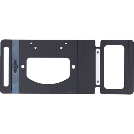 Rail de scie circulaire MK1 365 mm pour le travail du bois avec plaque de positionnement à angle droit en aluminium massif, limite d'extension du rail de guidage réglable à 90 degrés, compatible avec (1/5)