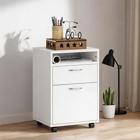 Meuble de rangement de bureau alb en pAL métal 40 x 35 x 60 cm (1/5)