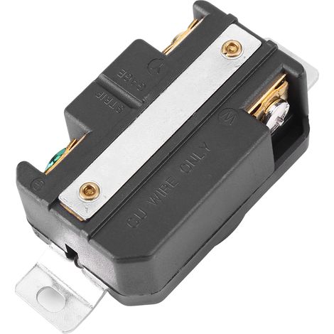 Prise femelle électrique à verrouillage par rotation NEMA L5-30R 30A 125V pour cordon d'alimentation de générateur (1/5)
