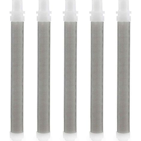 5 Pièces 60 Mesh éléments de Filtre à Pistolet à Pulvériser Airless, Mesh éléments de Filtre à Pistolet à Pulvériser Airless pour Wagner Airless Paint Spray Gun (1/5)