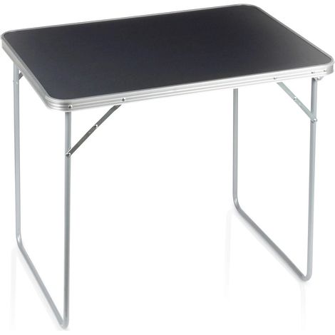 Folding Metal Camping Table, Graphite, 80x60x70 cm (1/5)