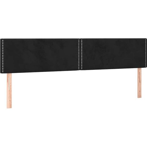 Maison Exclusive - Kopfteile Schwarz 180x5x78/88 cm Samt (1/5)
