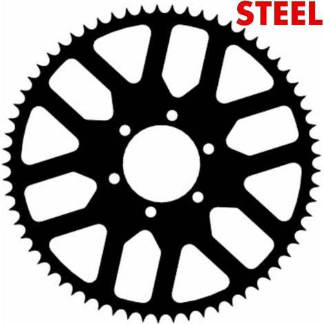 Piñón de acero para acrobacias 65t-520 Kawasaki ZX6-R 636 ER6 Z750 Z800 Z650 EX650 Ninja (1/5)