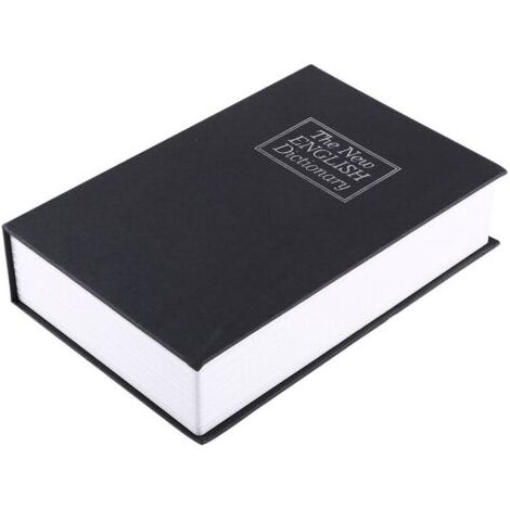 Coffre-fort décoratif pour bijoux et argent avec 2 clés - Dictionnaire anglais créatif (Taille moyenne)