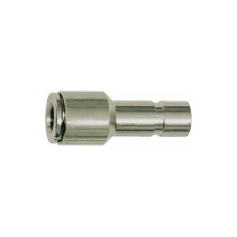 Riegler Gerade Steckverbindung, Stecknippel 8 mm, red., für Schlauch-Ø 6 (1/4)