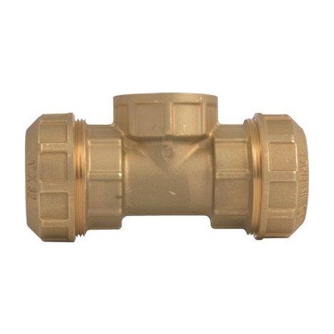 TEE A COMPRESSIONE FILETTO FEMMINA PN25 735 ITAP - OTTONE MM 25X3/4F- 6 pezzi