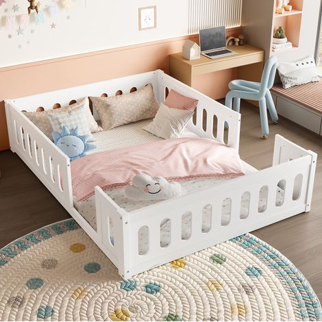 letto struttura 140x200 con sponde sicuro per bimbi OKMYHOME (1/5)