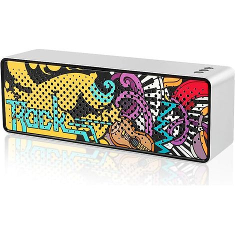 Enceinte Bluetooth portable avec son stéréo puissant, micro intégré pour les appels téléphoniques, enceinte sans fil portable idéale (1/5)