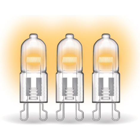 Xanlite – Ampoules halogènes G9 dimmables 30W 410 lumens blanc chaud 2700K – Lot de 3 – PACK3HG930W