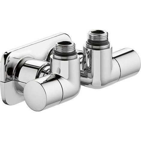 Paar Doppeleckventile für Handtuchheizkörper rechte Ausführung HIGH-STYLE Caleffi 400310  1/2" (1/2)