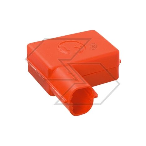 Coprimorsetto batteria polo positivo in pvc colore rosso