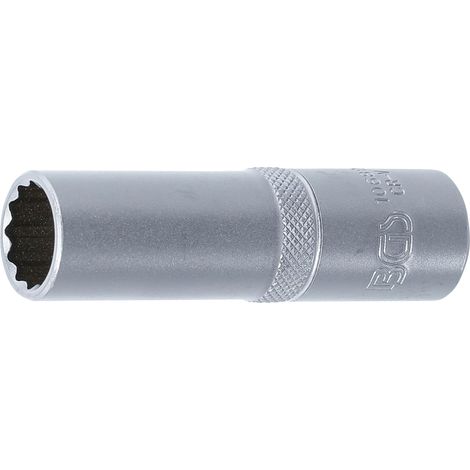 Llave de vaso 12 caras, larga  entrada 12,5 mm (1/2")  15 mm (1/3)