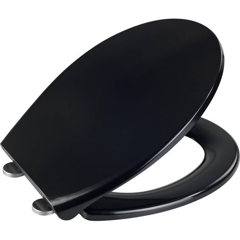Wenko Modelo Duroplast Elegante Tapa WC Negro (1/3)