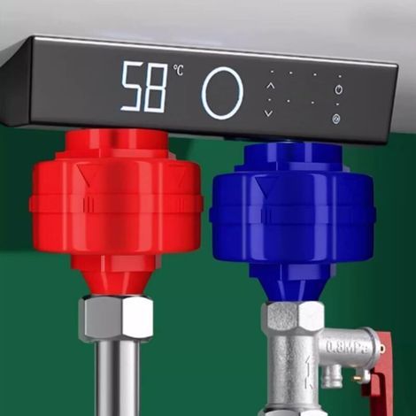 Zwei Elektro-Wasserkühler, langlebige, langlebige, korrosionsbeständige, wasserabweisende, leicht zu installierende, Eingangs- und Auslaufgeräte für den Hausgebrauch (1/4)