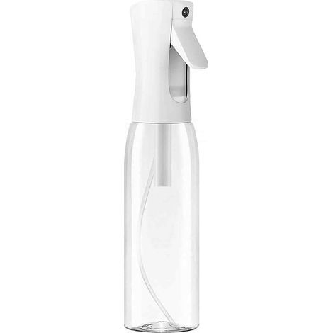 Flacon brumisateur – Pulvérisation continue – Brume ultrafine – 300 ml – Visage, plantes, nettoyage – Transparent (1/5)