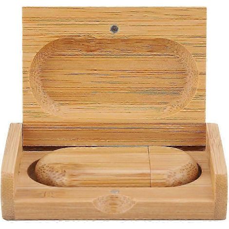 Clé USB 3.0 ovale en bois avec boîte, 32 Go, intelligente (1/5)