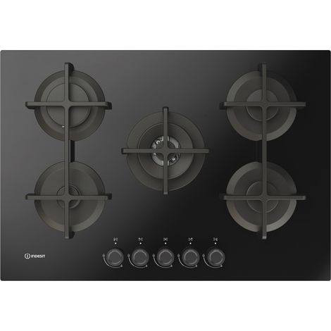Placa de cocina Indesit ING 72T BK negro 75 cm 10800 W (1/4)