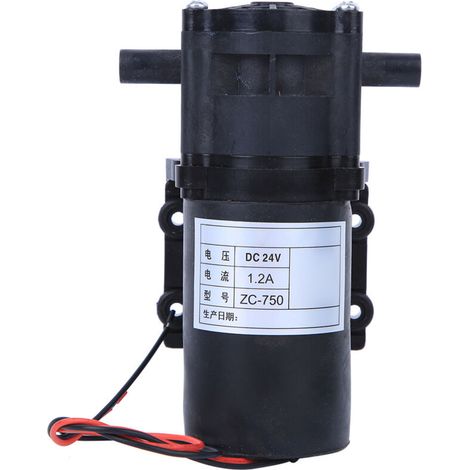Pompe à diaphragme auto-amorçante 24V DC ZC-750 pour purificateur d'eau et machine de remplissage (1/5)