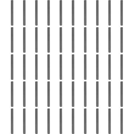 50Pcs Goujons Cylindriques 1mm x 10mm, 304 Acier Inoxydable Cheville D'étagère À Bout Chanfreiné Tige De Fixation Éléments Métalliques Chevilles D'étagère, Noir (1/5)