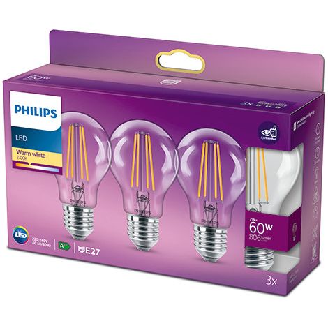 Philips LED ersetzt 60W, E27 Standardfor (1/2)
