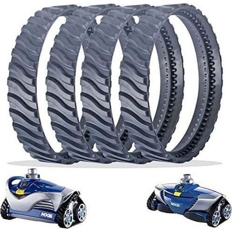 4 Ersatzketten, schwarz, für Poolreiniger, Reifenkette R0526100, kompatibel mit Zodiac Baracuda MX6/MX8 Poolreinigung (1/5)