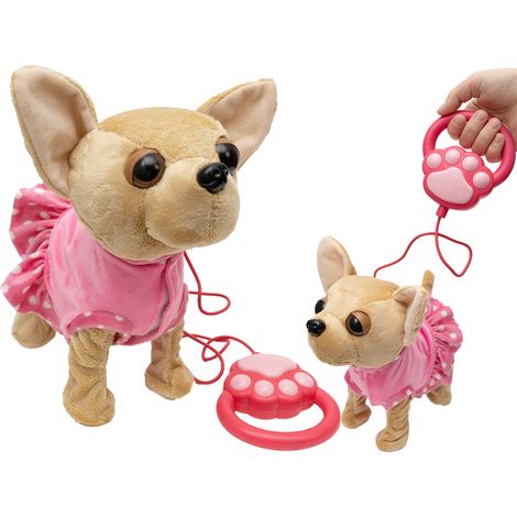 Interaktiver Spaziergang mit einem angeleinten Chihuahua für Kinder (mit Bellfunktion)