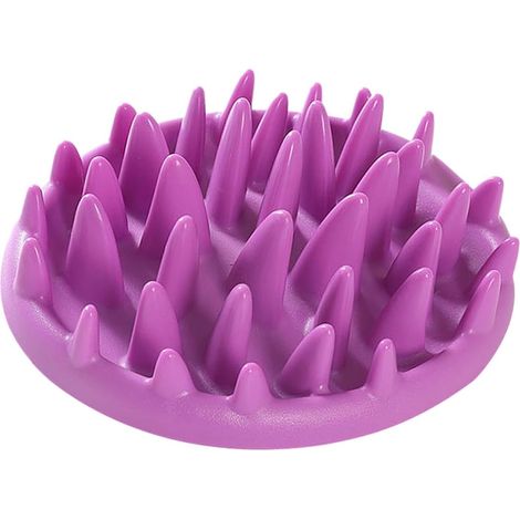 Slow Feeding Bowl for Dogs and Puppies, Lightweight Plastic, Jungle Shape, Smooth Bowl for Travel and Controlled Meals (1/5)