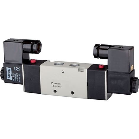 Riegler 5/2-Wegeventil elektropneumat. »4V«, bistabil, M5, 230 V, 50 Hz (1/3)