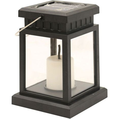 Retro-LED-Solarlaterne in Form eines kleinen Palastes, wasserdicht, für den Außenbereich und den Garten (18 cm)