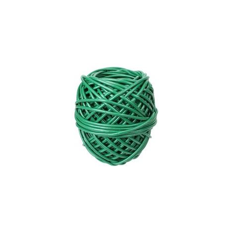 Bobine de lien tube creux antigel en PVC - Diam 2,5 mm x 250 m - Vert - (1/4)