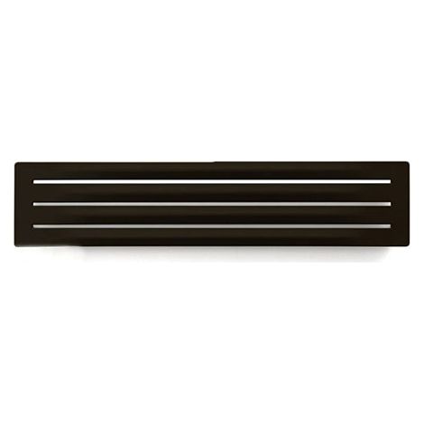 Horizontaler Heizungsbetrieb Handtuchheizkörper - Mattschwarz - Höhe 410mm Breite 1500mm - Watt - AER410/1500HSXN