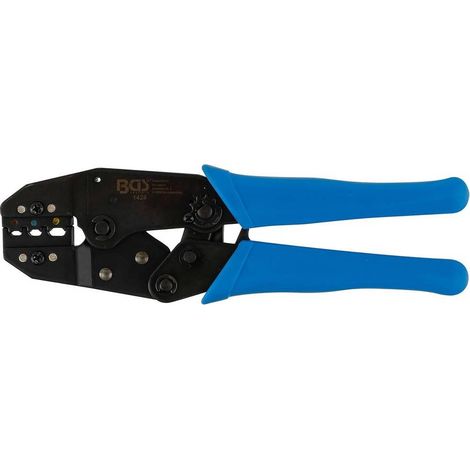 Pince à Sertir et Dénuder avec Fonction Cliquet - 0,5-6 mm - Pour Cosses de Câble Isolées - Précision et Confort - D-Work (1/5)