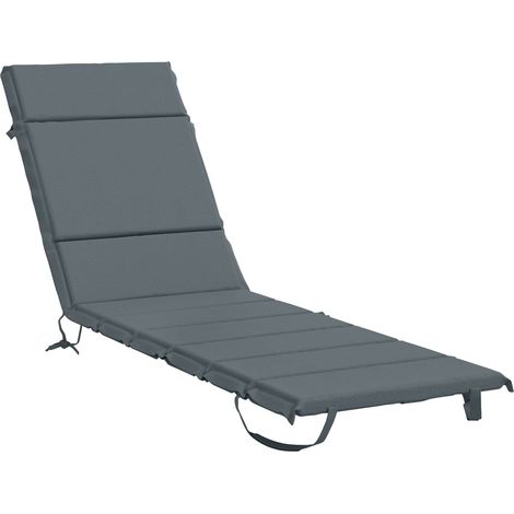 Coussin de transat GEMERT 100 % polyester Bleu 200 x 50 x 3 cm – aménagement extérieur