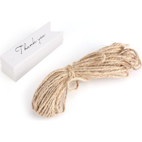Ruban de jute naturel pour décoration rustique, nappe de table, mariage, fête, 15 x 500 cm (1/5)