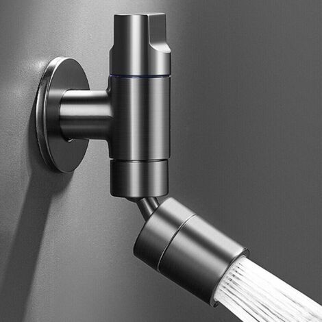 Robinet d'évier de Cuisine Robinet d'eau d'évier de Salle de Bain, Conception rotative à 360 degrés, équipé de Deux Modes, y Compris Une Sortie de Colonne d'eau et Une Sortie de Douche