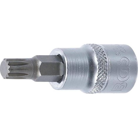 Douille à Embouts 10 mm (3/8) - Denture Multiple Intérieure XZN M8 - Précision et Robustesse, Acier - D-Work