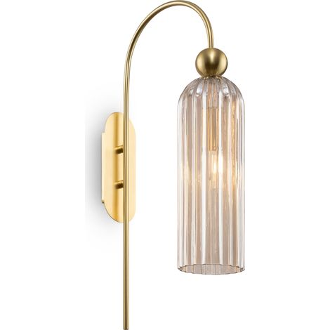 Goldene Wandleuchte mit Glasschirm Antic Maytoni MOD302WL-01CG (1/2)