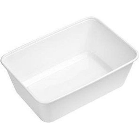 Boîtes micro-ondables avec couvercles - 50 pièces - Préparation des repas - 750 ml - Boîtes de conservation - Plastique - Contenants pour congélateur - Compatibles lave-vaisselle - Blanc - Recyclables