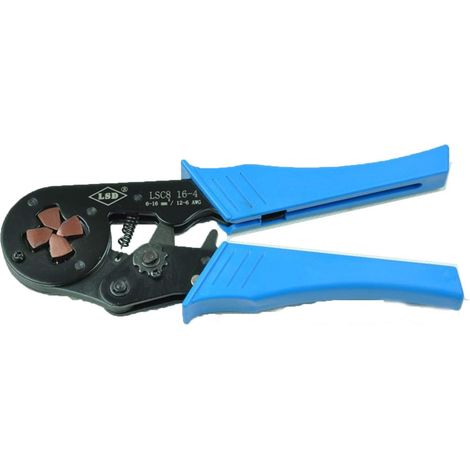 Pince à dénuder Pince à sertir à réglage automatique avec mode de conduite à pression carré for embouts de câble de 4 à 16 mm², sertisseuse de borne (1/2)