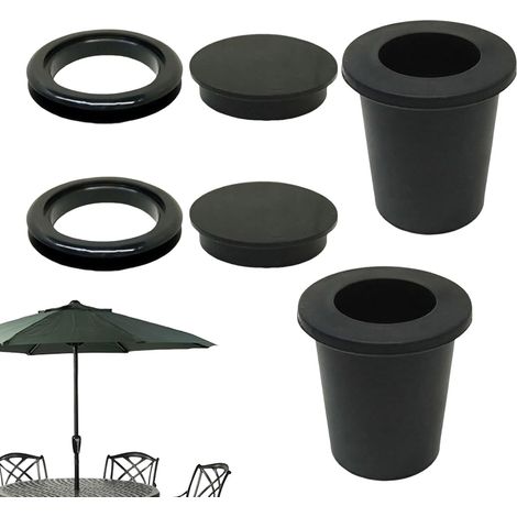 de trou de parapluie 6er Set Markisentisch Lochring Passst