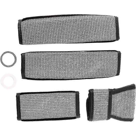 Lot de 5 accessoires de voiture à strass pour l'intérieur (femme) : couvre-ceintures à strass, couvre-levier de vitesse à strass, protège-mains (1/5)