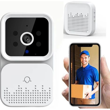TrAdE Shop Traesio - Campanello Video Hd Visione Notturna Wireless Citofono Videocitofono Smart - (1/5)