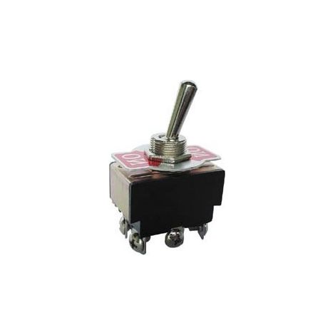 INVERSEUR BIPOLAIRE A LEVIER ON-OFF-ON 5A/250V - CONNEXION A VISSER SWITCHES JS-509C