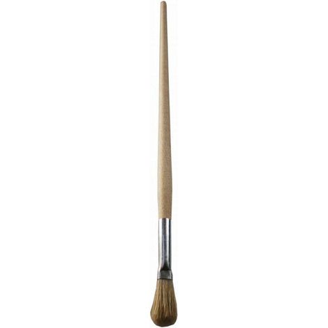 FPLUS pincel cabolata plano  6 , Pincel fabricado en P/M, con mango madera noble de haya encerado, montado en virola de alumnio anodizado en cobre. Se puede utilizar para todo tipo