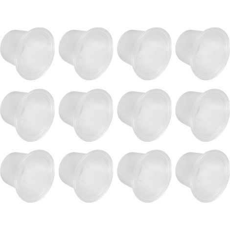 Kit de capsules de café jetables Nespresso avec filtre à café en poudre et accessoires de cuisine (30 capsules transparentes + 30 cuillères en papier aluminium et goupillon) (1/5)