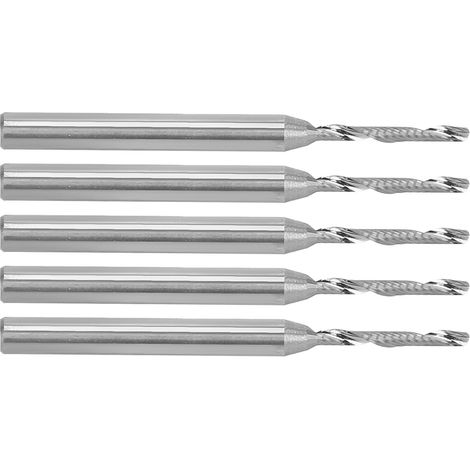 5 pièces Fraises en Carbure 12mm pour Usinage Bois, Métal, Plastique - Outils de Gravure et Découpe CNC (1/5)